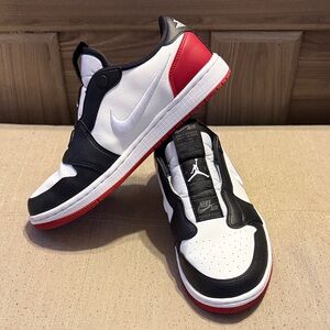 Nike Air Jordan 1 Retro Low slip Black White Red Sneakers
